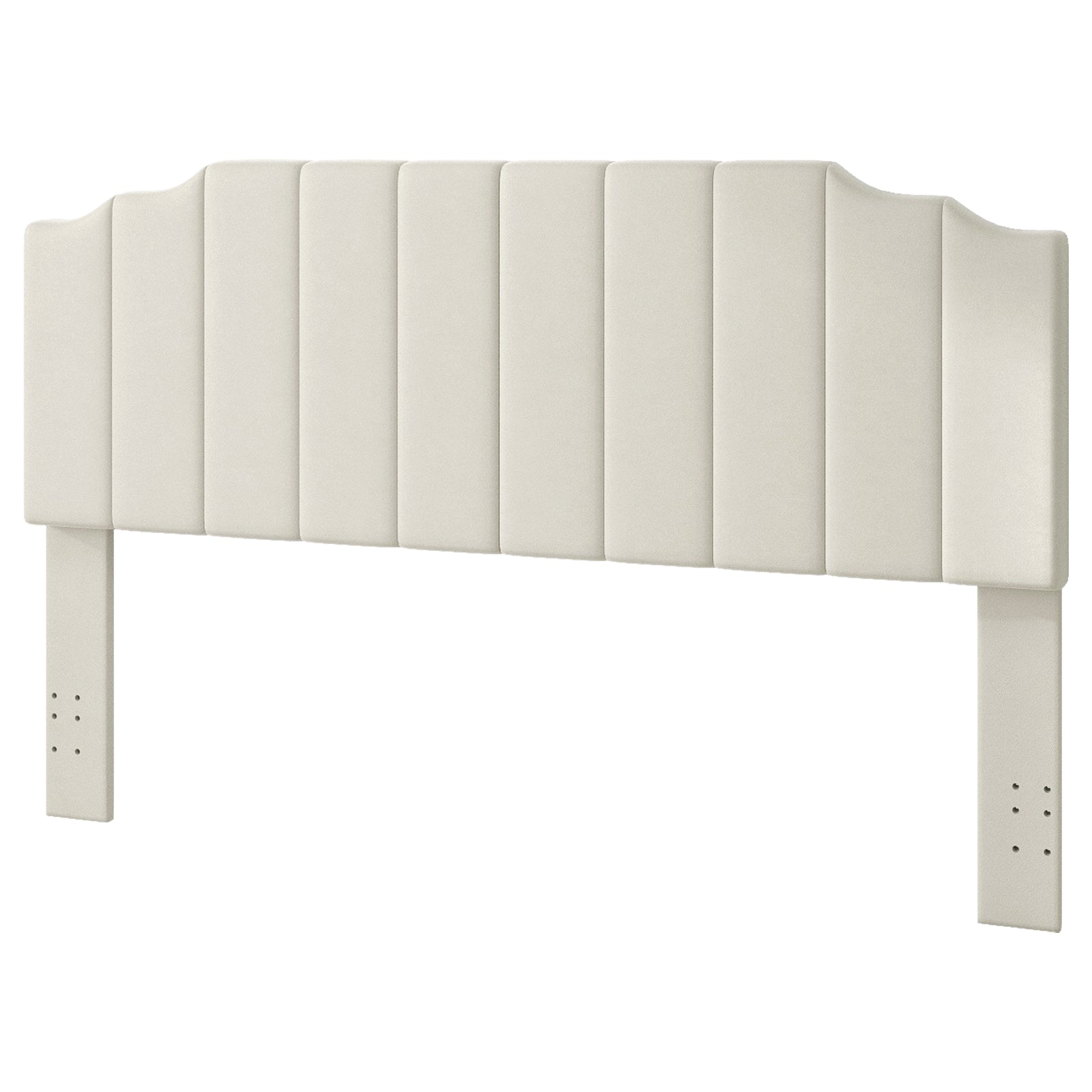 King Size Headboard Only, Velvet Wall Mounted Headboard King for Adjustable Bed Modern Upholstered Head Board Easy Assembly